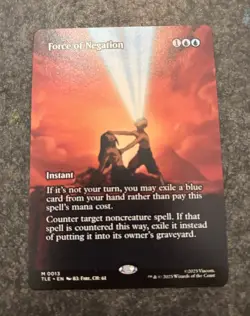 Force of Negation M 0013 Borderless-MTG: Avatar TLA-Regular Finish - Image 1