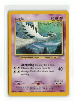 LUGIA 20/64 NON HOLO NEO REVELATION POKEMON TCG DAMAGED READ - Image 1