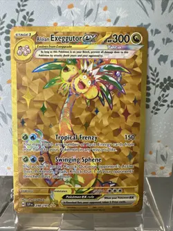 Pokemon TCG Alolan Exeggutor EX 248/191SV08: Surging Sparks Holo Gold - Image 1