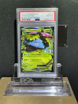 2014 POKEMON XY BLACK STAR PROMO #XY28 VENUSAUR EX BLACK STAR PROMO PSA 10 - Image 1