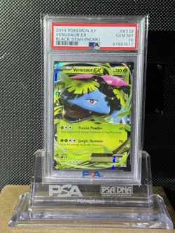 2014 POKEMON XY BLACK STAR PROMO #XY28 VENUSAUR EX BLACK STAR PROMO PSA 10 - Image 5