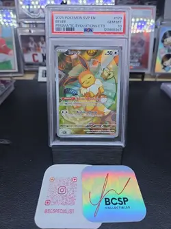 2025 POKEMON SVP EN-SV BLACK STAR PROMO #173 EEVEE PSA 10 - Image 3