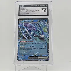 Pokemon 2023 Suicune ex 010/034 TCG Classic Collection CLB CGC 10 GEM MINT - Image 1