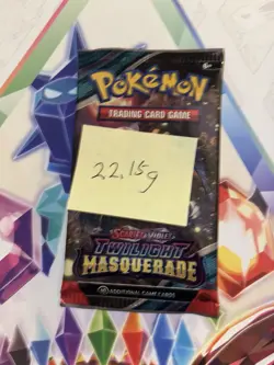 (VERY HEAVY) 22.15g Pokemon TCG Twilight Masquerade Booster Pack (SEALED)✅ - Image 2