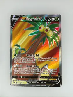 2022 Pokemon Pokemon GO Alolan Exeggutor V 071/078 NM - Image 1