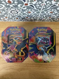Pokemon Mega Charizard -Set of 2- Tins - Image 1