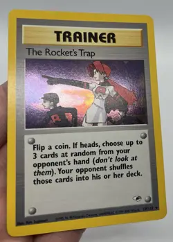 Pokemon TCG The Rocket's Trap Gym Heroes 19/132 Holo Rare Team Rocket Wizards 2… - Image 1