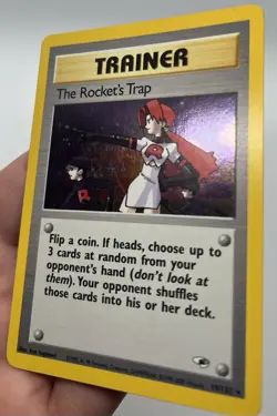 Pokemon TCG The Rocket's Trap Gym Heroes 19/132 Holo Rare Team Rocket Wizards 2… - Image 2