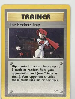 Pokemon TCG The Rocket's Trap Gym Heroes 19/132 Holo Rare Team Rocket Wizards 2… - Image 4