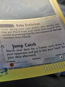 Pokemon EX Sandstorm Azurill Reverse Holo 31/00 EXC-NEAR MINT - Image 4