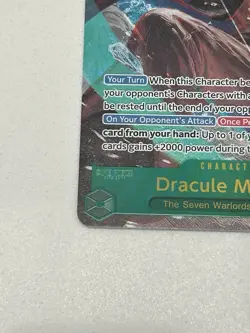 Bandai One Piece Alt Art Dracule Mihawk OP14-119 Secret Rare Foil 10000 Power - Image 3
