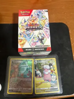 Pokemon Prismatic Evolutions Sealed Booster Bundle + 2 cards - Image 1