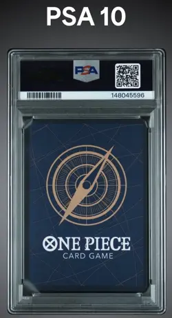 One Piece Monkey D. Luffy US College Basketball Card Promo PSA 10 In Hand - Image 2