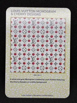 Louis Vuitton x Murakami Trading Card Monogram Cherry Blossom White 035 Japanese - Image 1