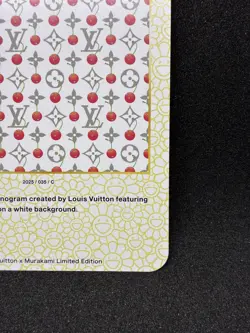 Louis Vuitton x Murakami Trading Card Monogram Cherry Blossom White 035 Japanese - Image 4