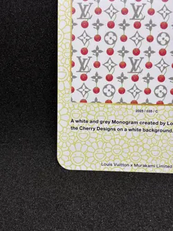 Louis Vuitton x Murakami Trading Card Monogram Cherry Blossom White 035 Japanese - Image 5