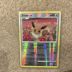 Pokemon Eevee LV.14 Reverse Holo Majestic Dawn Basic Card 62/100 2008 - Image 1