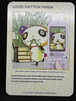 Louis Vuitton x Takashi Murakami Louis Vuitton Panda Trading Card 005 C Japanese - Image 1