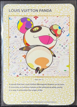 Louis Vuitton x Takashi Murakami Louis Vuitton Panda Trading Card 001 C Japanese - Image 1