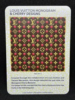 Louis Vuitton x Murakami Trading Card Monogram Cherry Designs Japanese 030 - Image 1