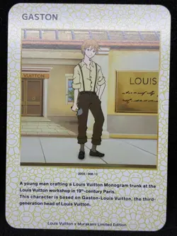 Louis Vuitton x Takashi Murakami Gaston C 008/2003 Japanese Trading Card - Image 1