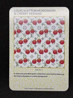 Louis Vuitton x Murakami Trading Card 033 LV Monogram Cherry Blossom Japanese - Image 1