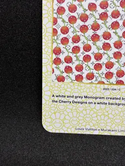 Louis Vuitton x Murakami Trading Card Monogram Cherry Blossom White Japanese 034 - Image 5