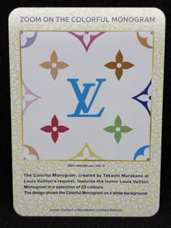 Louis Vuitton x Takashi Murakami Colorful Monogram Trading Card 010 Japan - Image 1