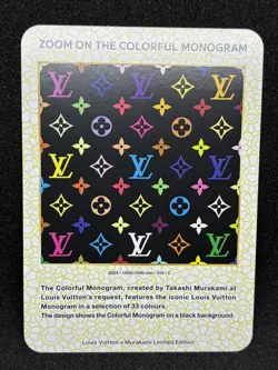 Louis Vuitton x Takashi Murakami Colorful Monogram Trading Card 015 Japanese - Image 1