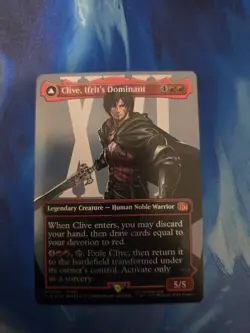 Clive, Ifrit's Dominant Ifrit, Warden of Inferno Borderless Foil Final Fantasy - Image 1
