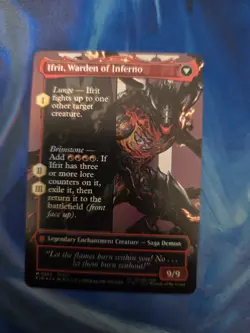 Clive, Ifrit's Dominant Ifrit, Warden of Inferno Borderless Foil Final Fantasy - Image 2