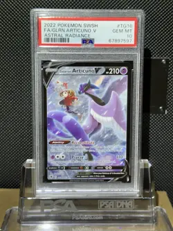 2002 Pokemon SWSH Astral Radiance FA Galarian Articuno V TG16/TG30 PSA 10 - Image 1
