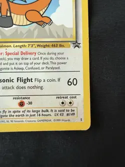 Pokemon TCG Dragonite #5 Black Star Promo WB the First Movie Stamped Card - Image 4
