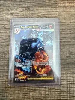 Mega Charizard X ex 125/094 SIR Phantasmal Flames Pokemon Card NM - Image 1
