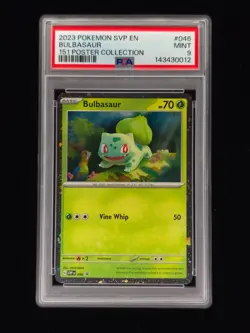 Bulbasaur 046 Pokemon 151 Poster Colelction PSA 9 🔥🔥🔥 - Image 1