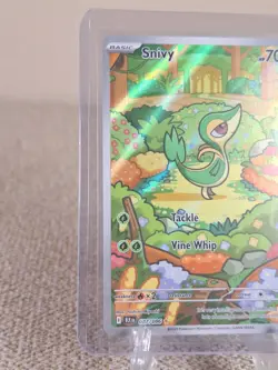 Pokemon TCG Snivy 087/086 Sv: Black Bolt Holo Illustration Art Rare NM - Image 3
