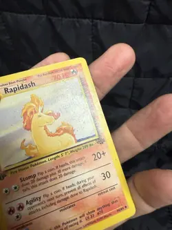 Pokemon Rapidash Jungle 44/64 1st Edition - LP - Image 3