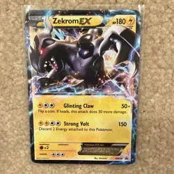 Pokemon Zekrom EX BW Black Star Promo BW38 2012 Basic HP180 Holo Dragon 150 - Image 1