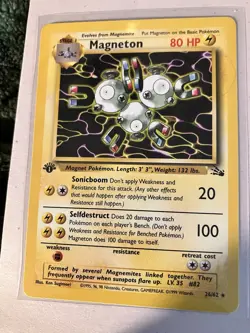 Pokemon TCG 1st Edition Holo Magneton Fossil Set Near Mint - Image 1