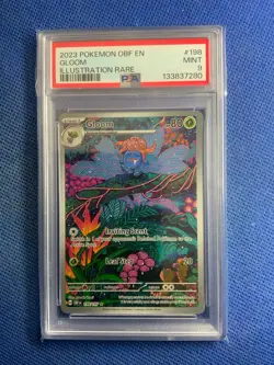 2023 POKEMON OBF EN-OBSIDIAN FLAMES ILLUSTRATION RARE #198 GLOOM PSA 9 🐦‍🔥 - Image 1