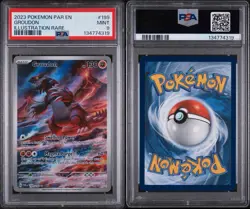 2023 Pokemon SV Groudon Rift Paradox 199/182 PSA 9 IR Illustration Rare - Image 3