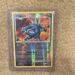 Pokemon Dialga Great Encounters 4/106 2008 Basic HP100 Rare Holo Metal - Image 1