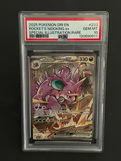 Pokemon Team Rocket's Nidoking #233/182 Destined Rivals PSA 10 GEM MINT - Image 1