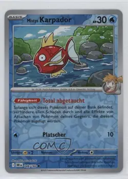 Misty's Magikarp German Reverse Foil Pokemon Destined Rivals (DRI) #048 - Image 1