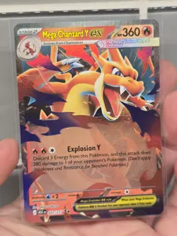 Mega Charizard Y ex 022/217 Ascended Heroes NM Pokemon TCG Double Rare Holo Card - Image 1