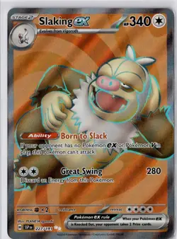 Slaking ex 227/191 Ultra Rare FULL ART SSP Surging Sparks Pokemon TCG Card NM - Image 1