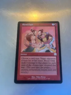 Blood Oath Mercadian Masques Rares LP Condition Magic Cards, COMBINED SHIPPING - Image 1