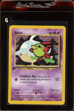 Natu 59/75 1st Edition Neo Discovery Common Pokemon Card Near Mint 1X - Image 1