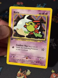Pokemon Card Natu 59/75 Neo Discovery FIRST EDITION - (NM-) - Image 2