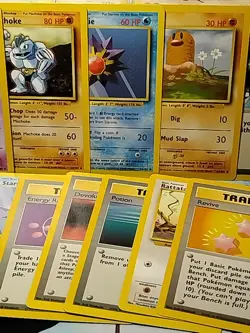 POKEMON BASE SET UNLIMITED AND FOSSIL MIX BULK LOT OF 24 CARDS NM/LP/MP - Image 4
